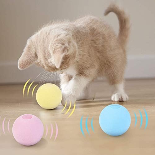 Интелигентни играчки со интелигентни мачки ， интерактивен паметен допир звук топка топка мачка тренинг играчка миленичиња игра топка миленичиња миленичиња за ми