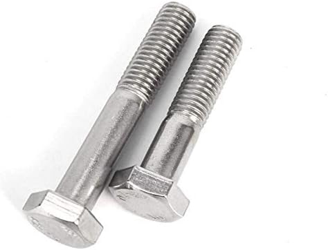 AccDuer завртки и ореви DIN931 не'рѓосувачки челик, 304 полу-завртки за заби хексадеци