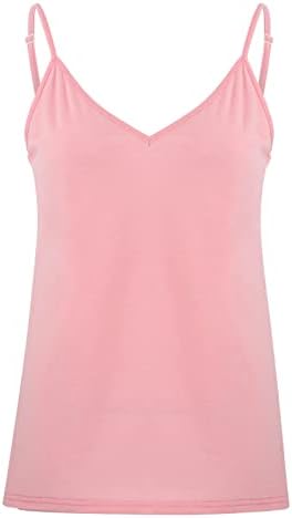 2023 Облека памук без ракави V вратот лабава вклопена скромна маичка со блуза за жени есен летен маица 4U 4U