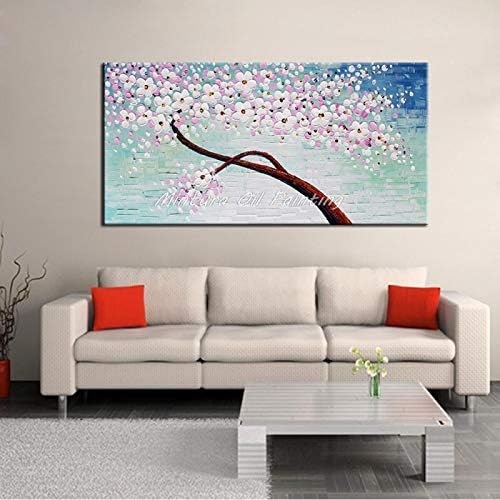 Скајнибаги масло сликарство на платно Голема рака насликана, модерна апстрактна текстура дрво цветни wallидни слики уметнички дела декор за