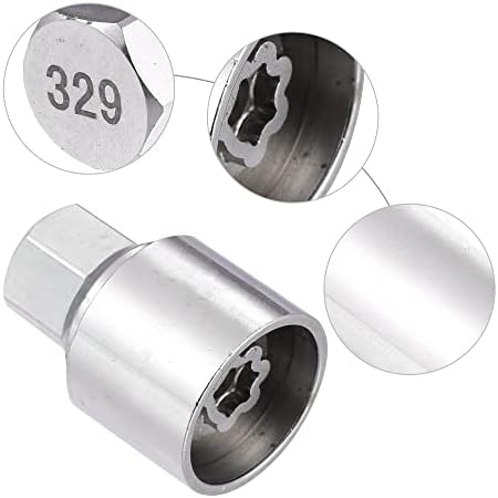 Acropix Car 329 Key Lug Lug Nut Removal Key одговара за Mercedes -Benz - Пакет со 1 сребрен тон