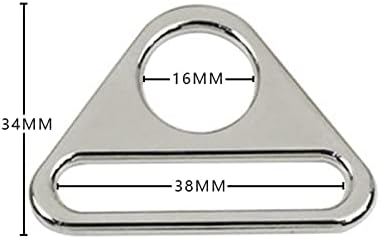 Fujiyuan 20 парчиња прилагодувачки триаголник со лента за вртење на шипката d de dee прстен