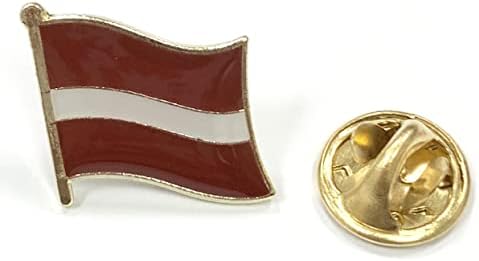 А-Ен Латвија знаме Брух + Европска унија залепче за паста, гроздобер лепенка, стап на лепенка за облека, кошула, панталони бр.429p + 106