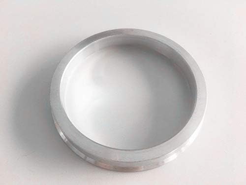 NB-Aero 4PC Silver Aluminum Hubrings 71.12mm до 56,6mm | Hubcentric Center Ring 56,6 mm до 71,12мм