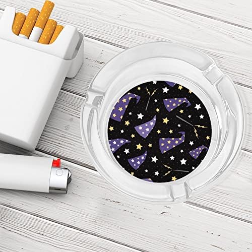 Starвездени волшебни капи стакло пушење пепелници цигари цигари тркалезни држачи за фиока за пепел за затворено отворено