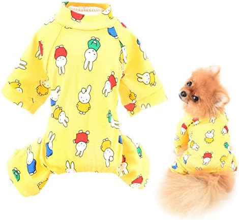 Smalllee_lucky_store миленичиња велигденска облека кученце зајаче памук пижами pjs за мали средни кучиња мачки пижами во затворен скок облека за спиење облека за облека за сп