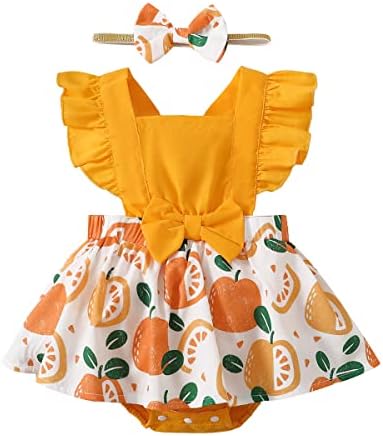 Облека за сончогледи од новороденче за девојки мојот 1 -ви роденден Руфл Флорал Туту Ромпер 2 парчиња торта пресече фото -снимка