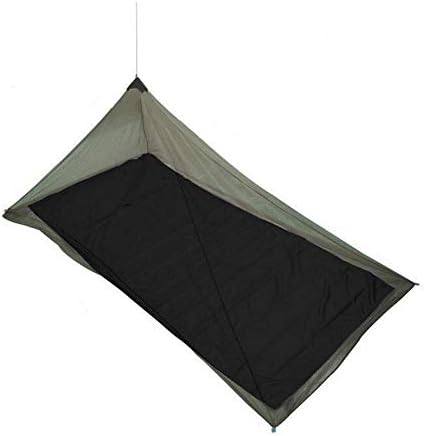 Комарец нето за единечен кампување кревет ќебе со висока густина за патувања за кампување риболов со пешачење 4 штипки и торба за носење вклучени