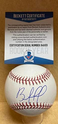 Брајан Мата Бостон Ред Сокс дебитант година потпиша автомат М.Л. Бејзбол Бекет R41103