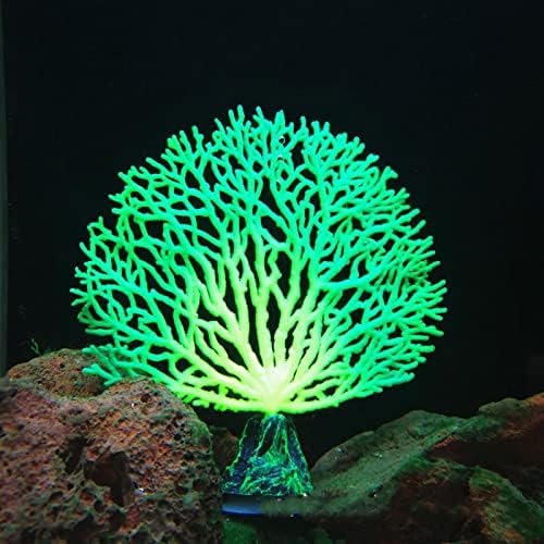Lemall сјајно симулација корално дрво резервоар за риби Декоративни растенија за аквариум риба резервоар светлечки украси рибички резервоар украси корални аквариум