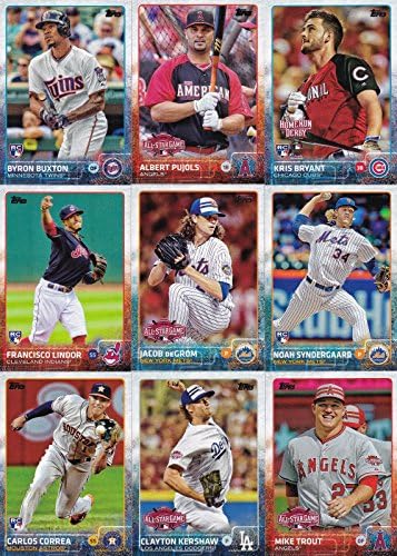 2015 Topps тргуваше со бејзбол ажурирања и нагласува серија 400 картички комплетни m
