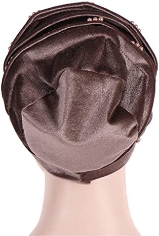 XDSDDS модна свиленкаста голема хауба за жени сатенски обрнети капачиња ноќно спиење зимска капа дама турбан глава капа за коса