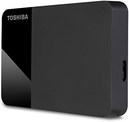 Toshiba 4tb Canvio Подготвени - 2.5 инчен Пренослив Надворешен Хард Диск Со SUPERSPEED USB 3.2 Gen 1, Компатибилен Со Microsoft Windows 7, 8 и 10, Црна