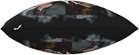 Foidl Evan Peters фрлаат капаци на перници меки квадратни перници за декоративни домашни забави декор кревет кауч автомобил 18 x 18