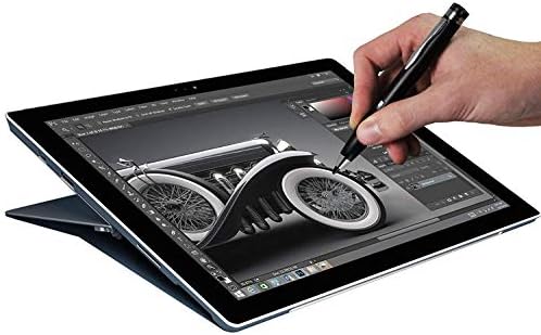 Bronel Black Fine Point Digital Active Stylus Pen компатибилен со HP ZBook 14U G5 мобилна работна станица | HP ZBook 14u G6 14 FHD мобилна работна станица
