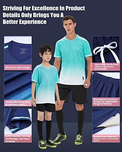Vipoko прилагодено фудбалски дрес со кратки, возрасни, деца персонализирани со број на тимот на тимот, децата ја прилагодуваат фудбалската униформа
