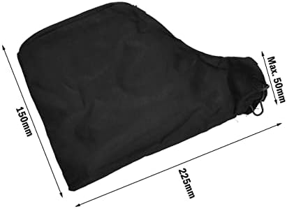 Анти-прашина за покривање торба собери торба за 255 митриски пила со патент, лесно носење и продавница, црна боја