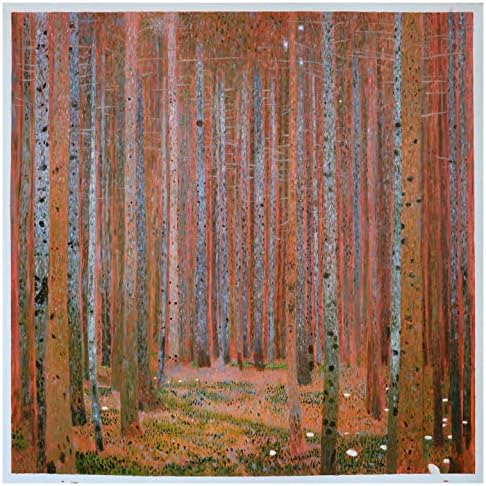 Танневалд I - Густав Климт рачно насликано масло за сликање, црвена шума, дневна соба големи украси, шумска сцена уметност