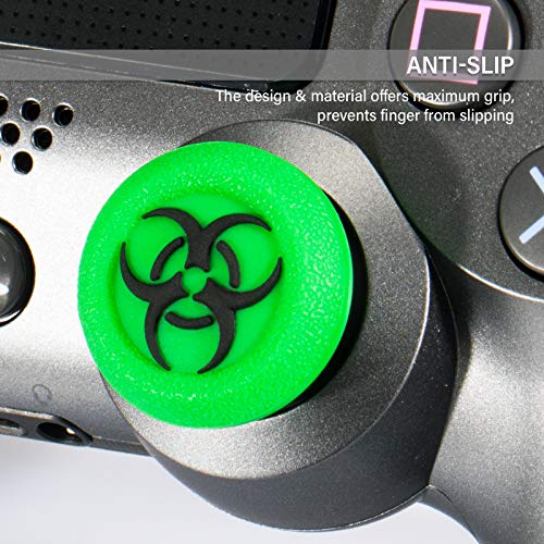 Playrealm Мека Гумена Силиконска 3d Текстура Капакот на Палецот x 4 ЗА PS5, PS4, Xbox Серија X/S, Xbox One, Switch PRO Контролер