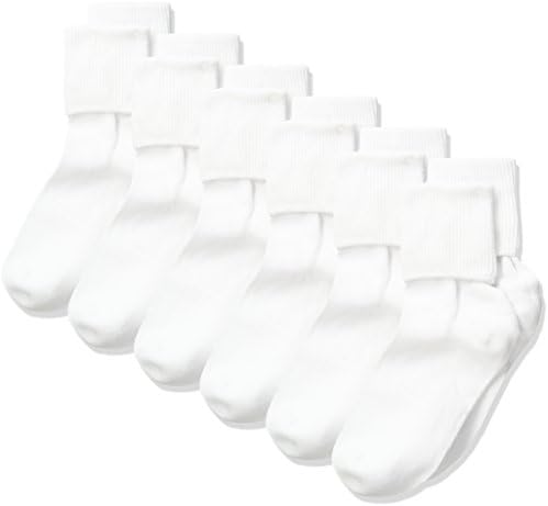 Џеферис чорапи унисекс-дете 6-пакет Органски Памук Свртете Манжетна