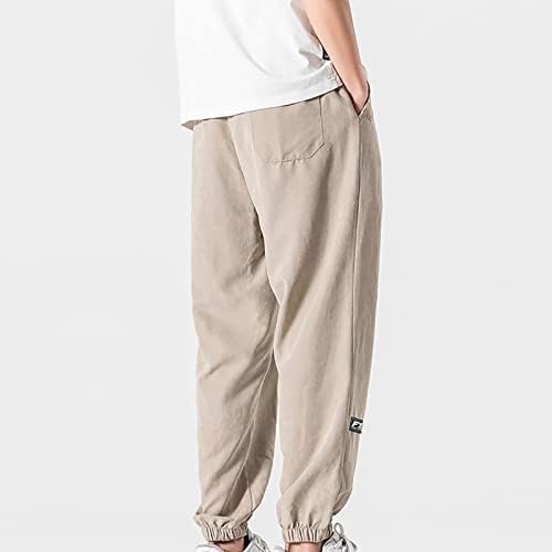 Обични панталони за мажи LCEPCY Опуштени се вклопуваат големи и високи џемпери со џокери со еластична половината на отворено панталони со џебови