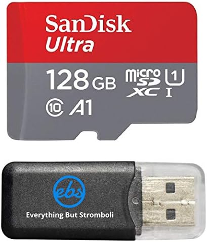 Sandisk 128gb Ултра Микро SDXC Мемориска Картичка Пакет Работи Со Samsung Galaxy A6, A6+, A8, A8 Ѕвезда ТЕЛЕФОН UHS-Јас Класа 10 Плус Сѐ, Но Stromboli Картичка Читач