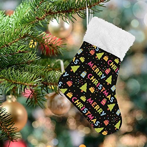 Алаза Божиќни чорапи Божиќни класични персонализирани мали декорации за порибување за семејни сезонски празници Декор на забава од 4.7,87 “
