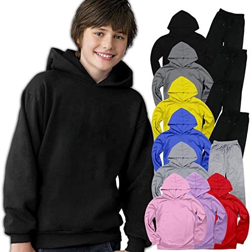 Charmerry Kids Pullover Hoodie and Sweatpants 2 парчиња облеки за џогирање поставени џемпери и панталони поставени за момчиња девојчиња