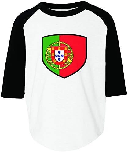 Амдеско Португалија Шилд Португалско знаме дете Раглан кошула