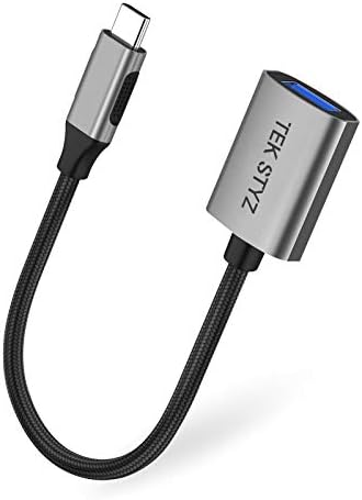 TEK Styz USB-C USB 3.0 адаптер компатибилен со вашиот Philips BT2003BK/97 OTG Type-C/PD машки USB 3.0 женски конвертор.