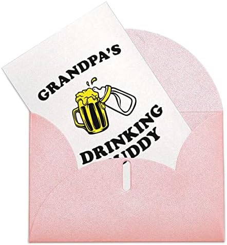 Бади за пиење на дедо, сите повод честитки, празни карти за белешки со коверти 4 ”x 6” роденденски сочувство благодарам