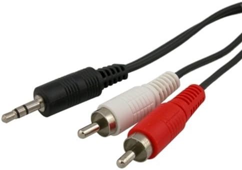 Пулабо 3,5 мм мини до РЦА стерео аудио кабел, 6 стапки и популарен достапен