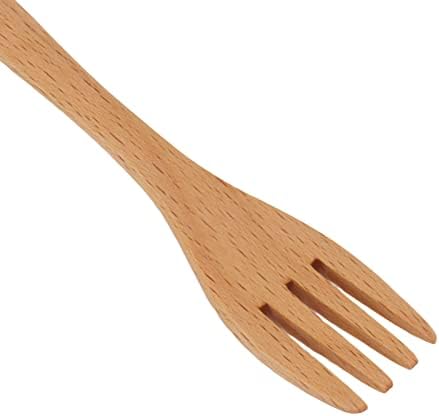 3 парчиња дрвени лажици вилушки нож сет јапонски стил дрвена вечера прибор постави преносни патни прибор за прибор за прибор за прибор за дома