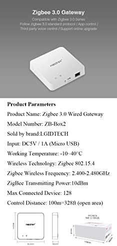 LGIDTECH ZB-BOX2 MIBOXER ZIGBEE 3.0 жичен портал