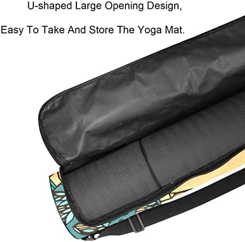 Морски желки Јога Мат торби со целосна килограм носење торба за жени мажи, вежбање јога мат носач со прилагодлива лента