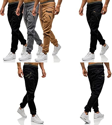 Машки Модни Атлетски Џогери Панталони-Спортски Панталони Памучни Карго Панталони Менс Долги Панталони