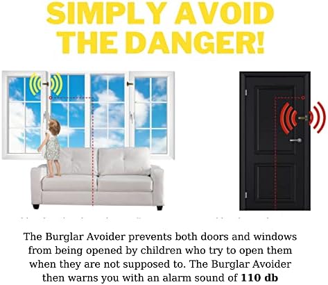 VHD Врати и прозорец Метал заклучување со аларм - Заклучување на безбедноста на децата, безбедност на домот, провалник, метал трајно заклучување, потребни завртки ил?