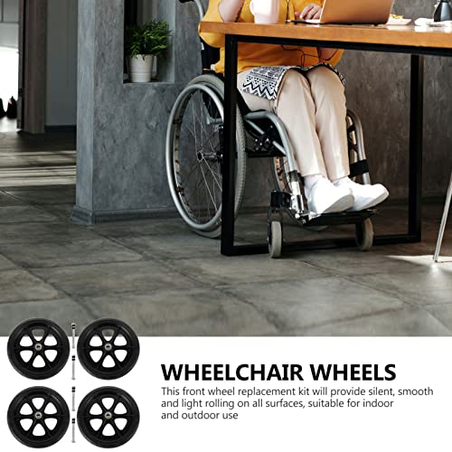 Додатоци за инвалидска количка инвалидска количка предни тркала столчето предно тркало Универзални тркала за инвалидски колички за замена