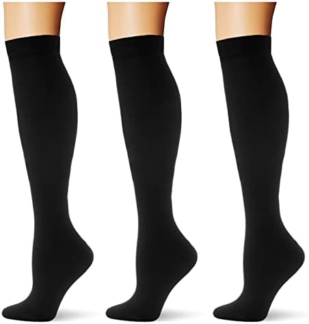 Чорапи за компресија на санирипл 20-30 ммхг долги чорапи за жени и високи чорапи со колена најдобра поддршка за жените