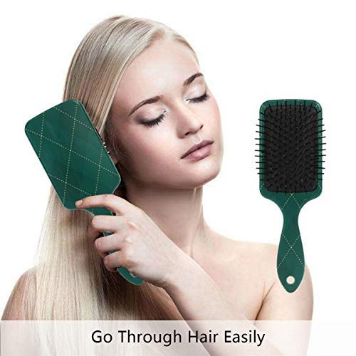 Четка за коса со перница од Vipsk, пластична шарена вектор на аргиле, соодветна добра масажа и антитатична четка за коса за да се сува и влажна коса, густа, виткана или ?