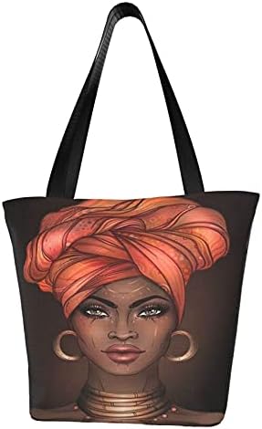 Африканска жена платно торбичка голема обична торба за рамо за еднократно торбичка за носење торби за жени за жени патувачки работи