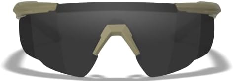 Wiley X Saber Напредни очила за стрелање, безбедносни очила за сонце ANSI Z87 за мажи и жени, УВ и заштита на очите за лов, риболов, велосипедизам