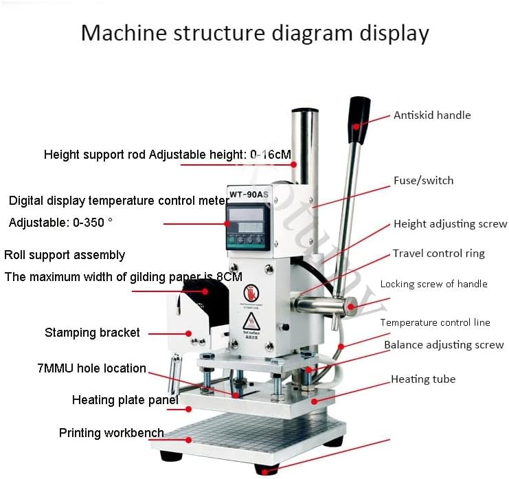 Комерцијална машина за печат на фолија топлина притиснете бронзинг држач за хартија дрво кожа лого втиснување на бронзирање машина -