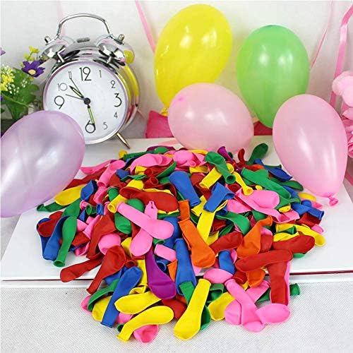 Азбојс 500 парчиња мали балони со вода од латекс, шарени балони на воздухот, биоразградливи летни играчки за балони со вода, за игра со бомби за бомби, борба против сп?