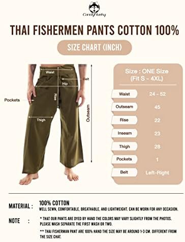 Кендихуски тајландски рибарски панталони памучни машки салон панталони хипи јога панталони пиратски панталони лесна