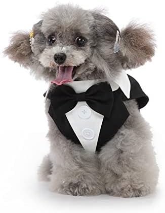 ВЕРКОСЕЕ куче Стилски костум лак за лак, костум, прилагодлива облека, свадбена лак за вртење на кучиња, кучиња свадбена свадбена облека,