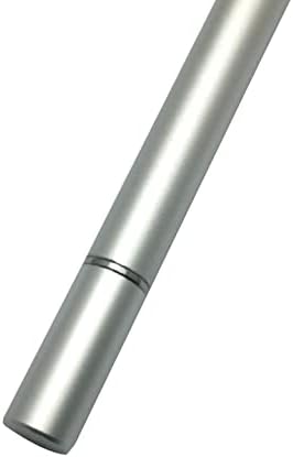 Пенкало за пенкало во Boxwave Compatible со Microsoft Surface Studio 2+ - капацитивен стилус на Dualtip, врвот на влакно врвот на врвот капацитивно пенкало за стилот - метално сребро