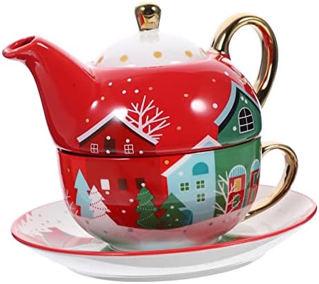 Cabilock 1 сет Божиќно сад чај сет Божиќно кафе кригла Порцеланс еспресо чаши керамичко кафе чај чај чаши поставени керамички породи поставува