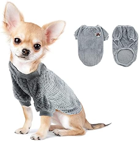 Облека за кученца Шерипет, меки џемпери за кученца за мали кучиња Девојче момче, топол џемпер за миленичиња за кученце девојче или момче, облека за домашно ладно вр?