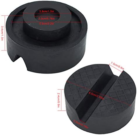 2 парчиња jackек гума подлога против адаптерот за адаптер за шипка за алатки за алатки за лифт за автомобили за Toyota Honda Kia Mazda Hyundai